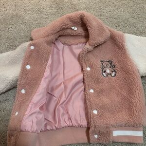 Pink Teddy Bear Kids Jacket